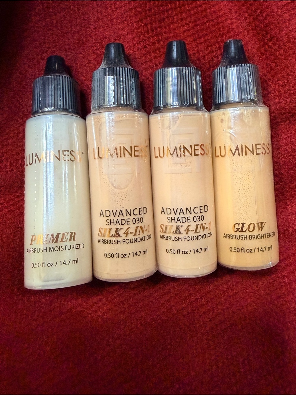 Luminess Airbrush Foundation & Primer Set - Cream, Tan, Beige, Light